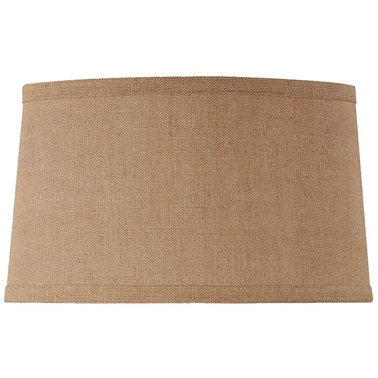 Image 1 17" Oval Burlap Shade (Spider)