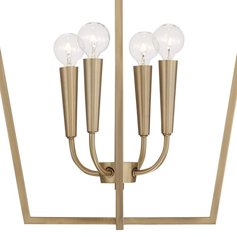 Image 3 17 inch W x 22 inch H 4-Light Foyer in Aged Brass more views