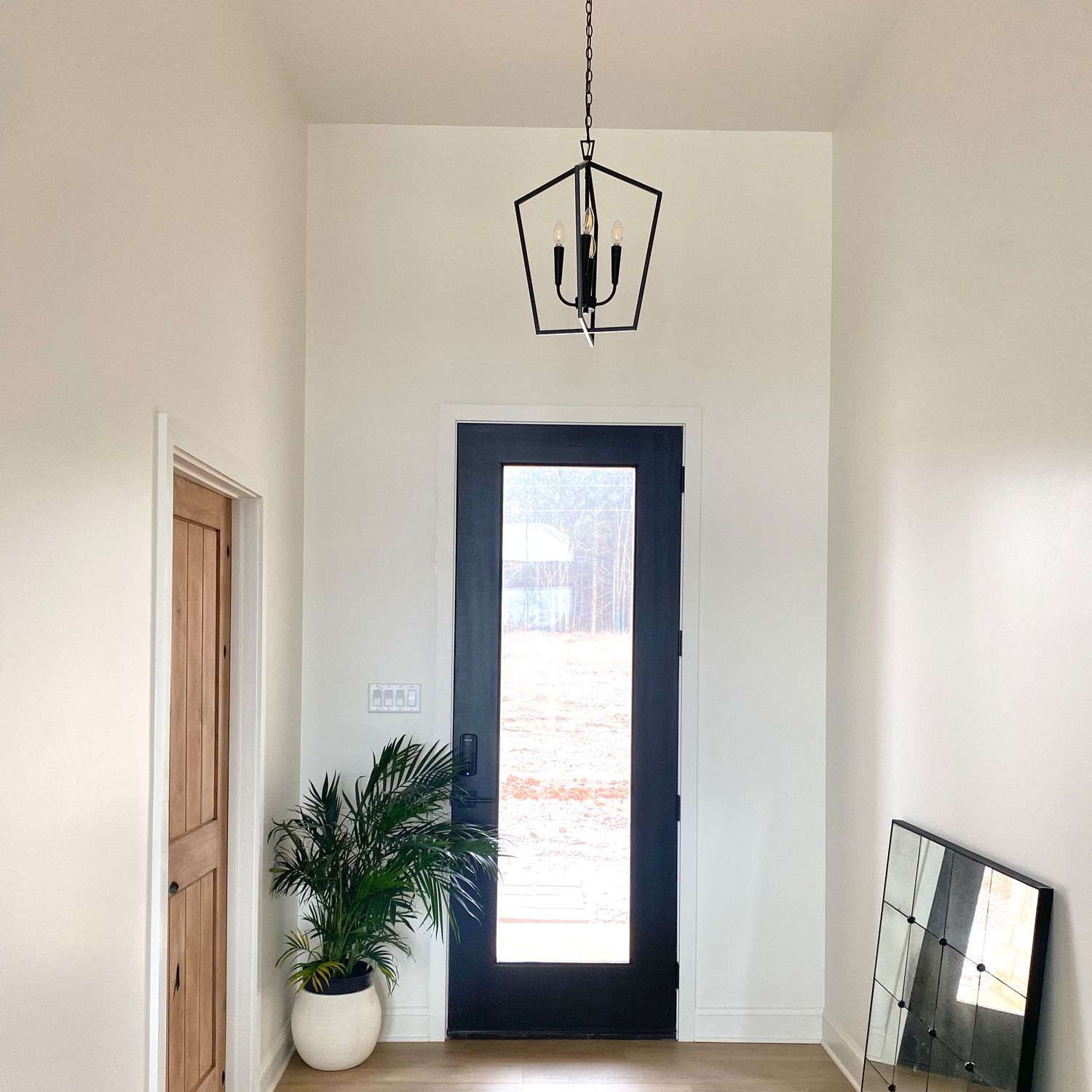 Image 6 17" W x 22" H 4-Light Foyer in Matte Black more views