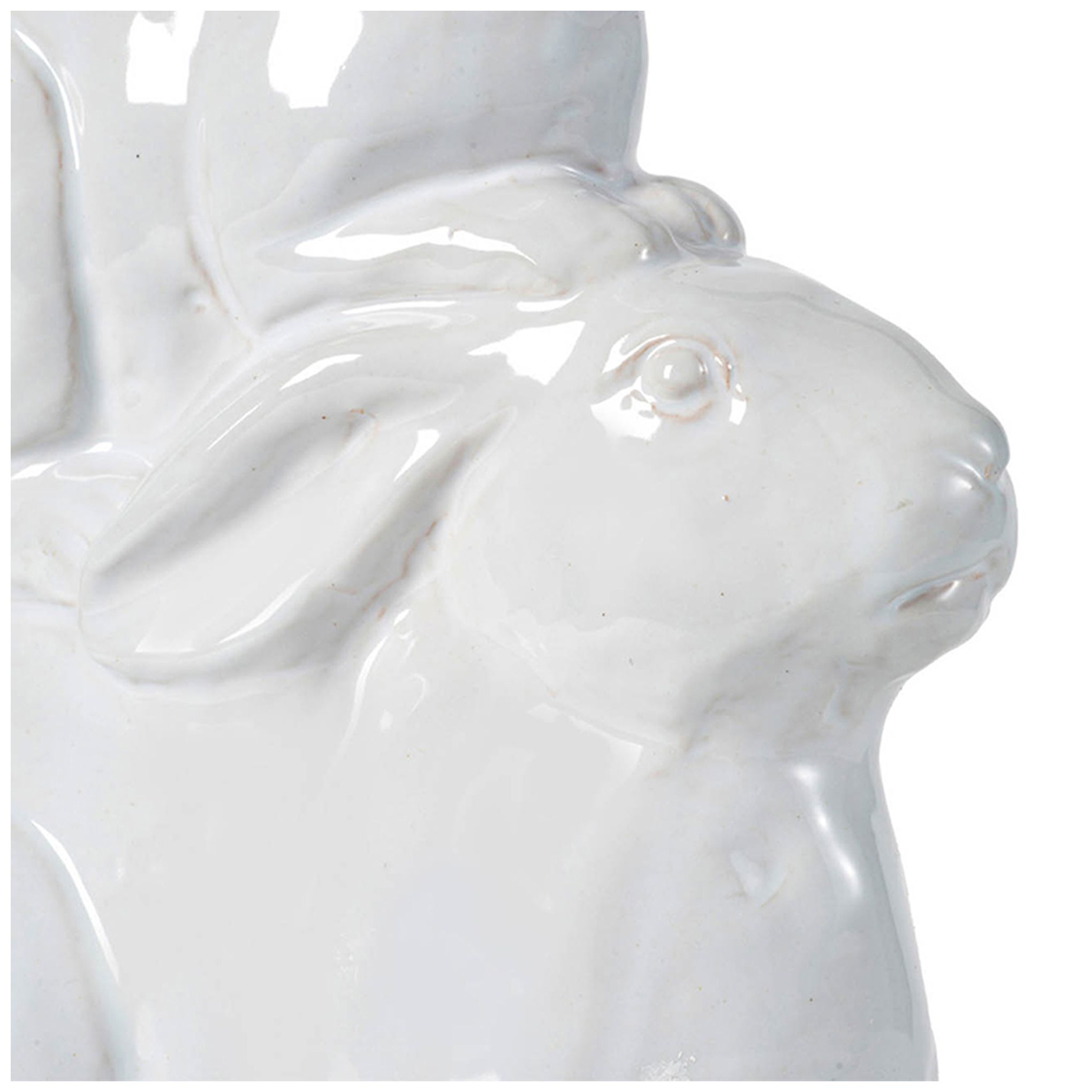 Thumbnail4 of 17" White Ceramic Rabbits more views