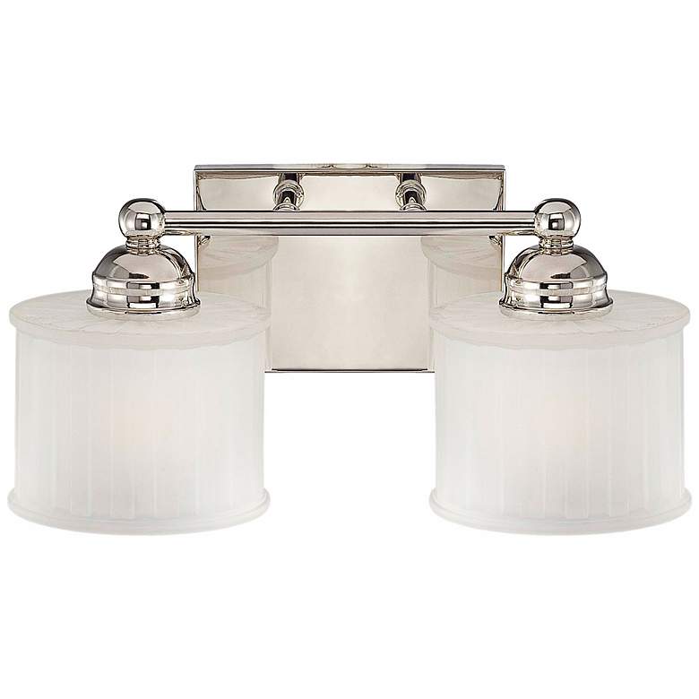 Image 1 1730 Series 14 1/4 inch Wide Polished Nickel 2-Light Bath Light