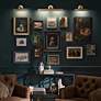 1_Midi 18" Wide Champagne Bronze Direct Wire Picture Light in scene