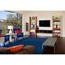 Thumbnail1 of Luna 5798049 3'6"x5'6" Midnight Navy Rectangular Area Rug in scene