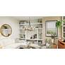 1_Quoizel Catania 26" Wide Matte Black 5-Light Chandelier in scene