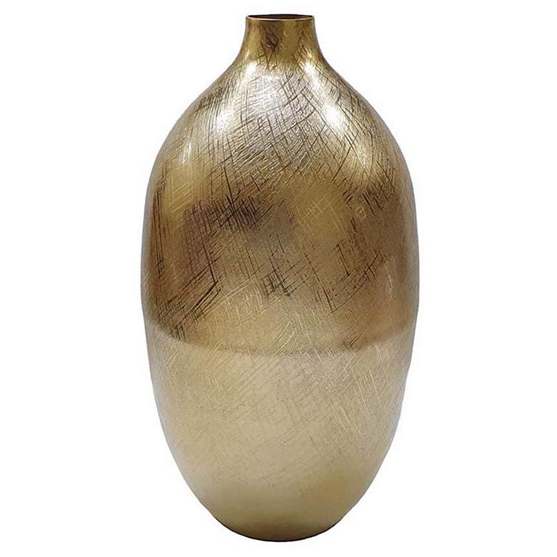 Image 1 18.5" Gold Streak Round Vase