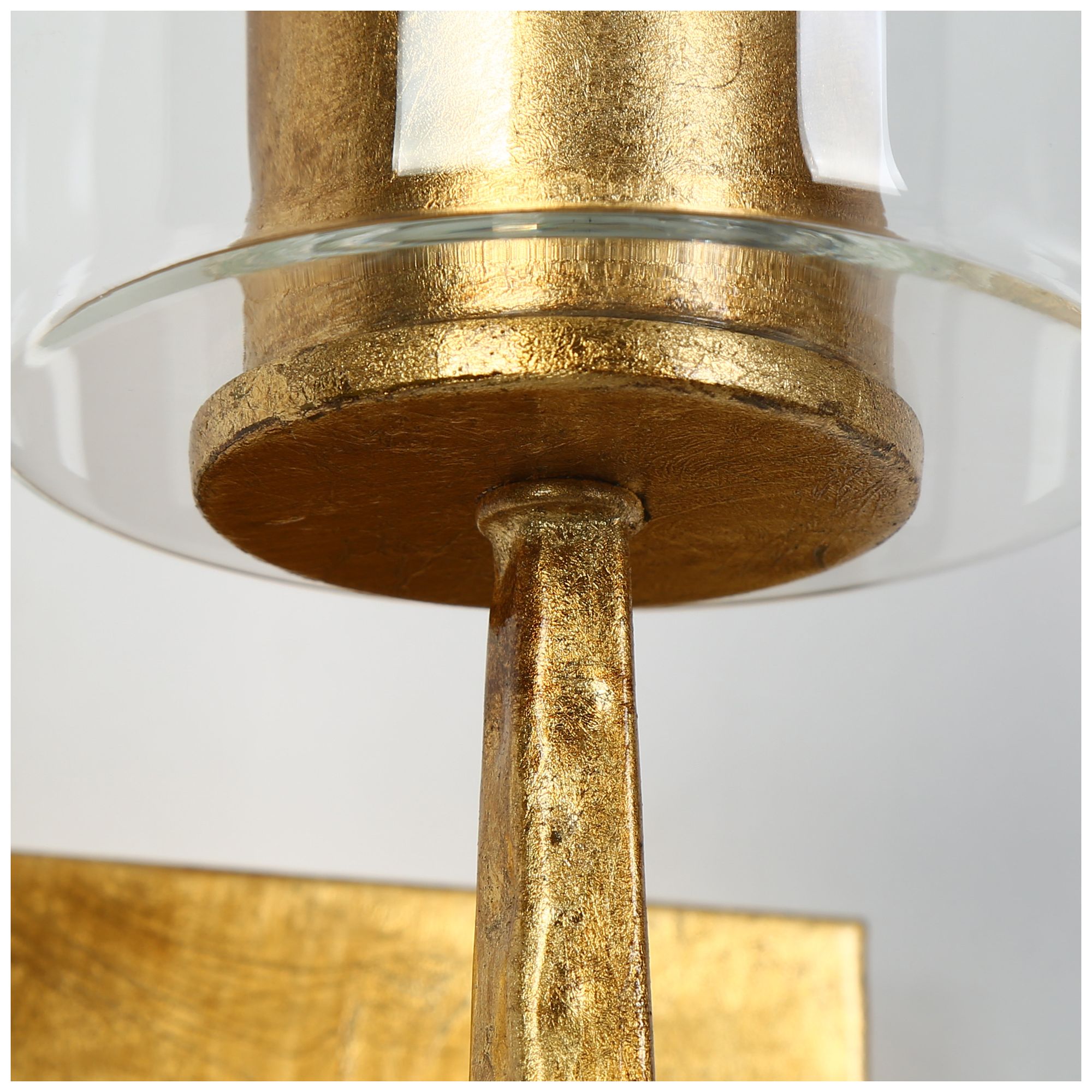 Image 3 18.5" High Gold Armed Wall Sconce more views