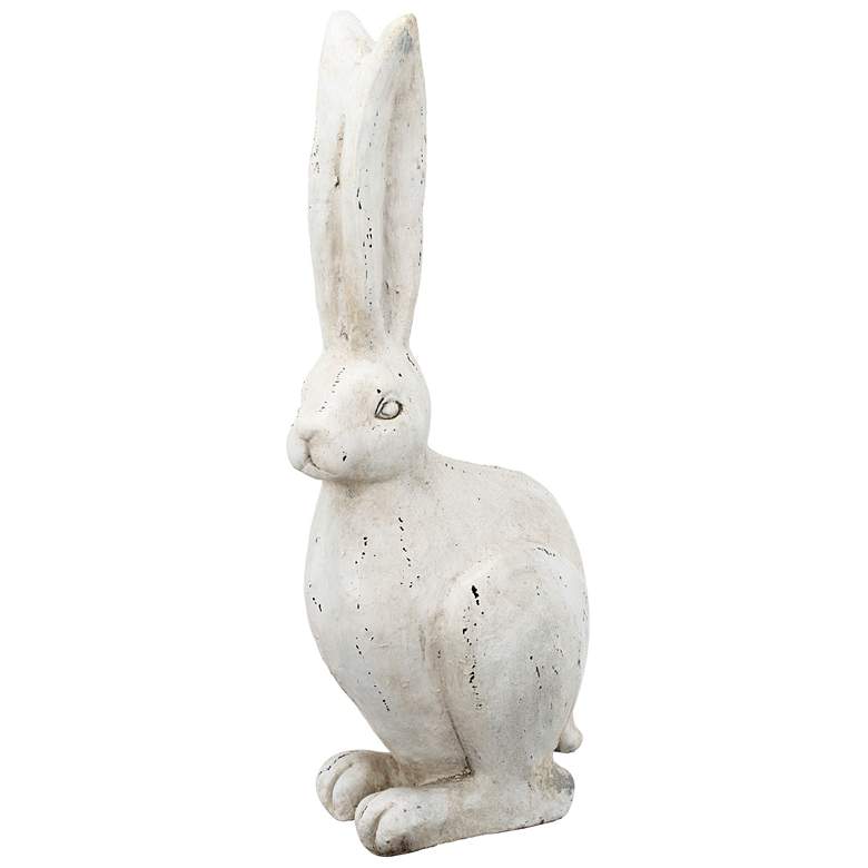 Image 1 18.5 inch White Rabbit Figurine