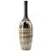 18.9" Black and Copper Textured Bottle Neck Vase