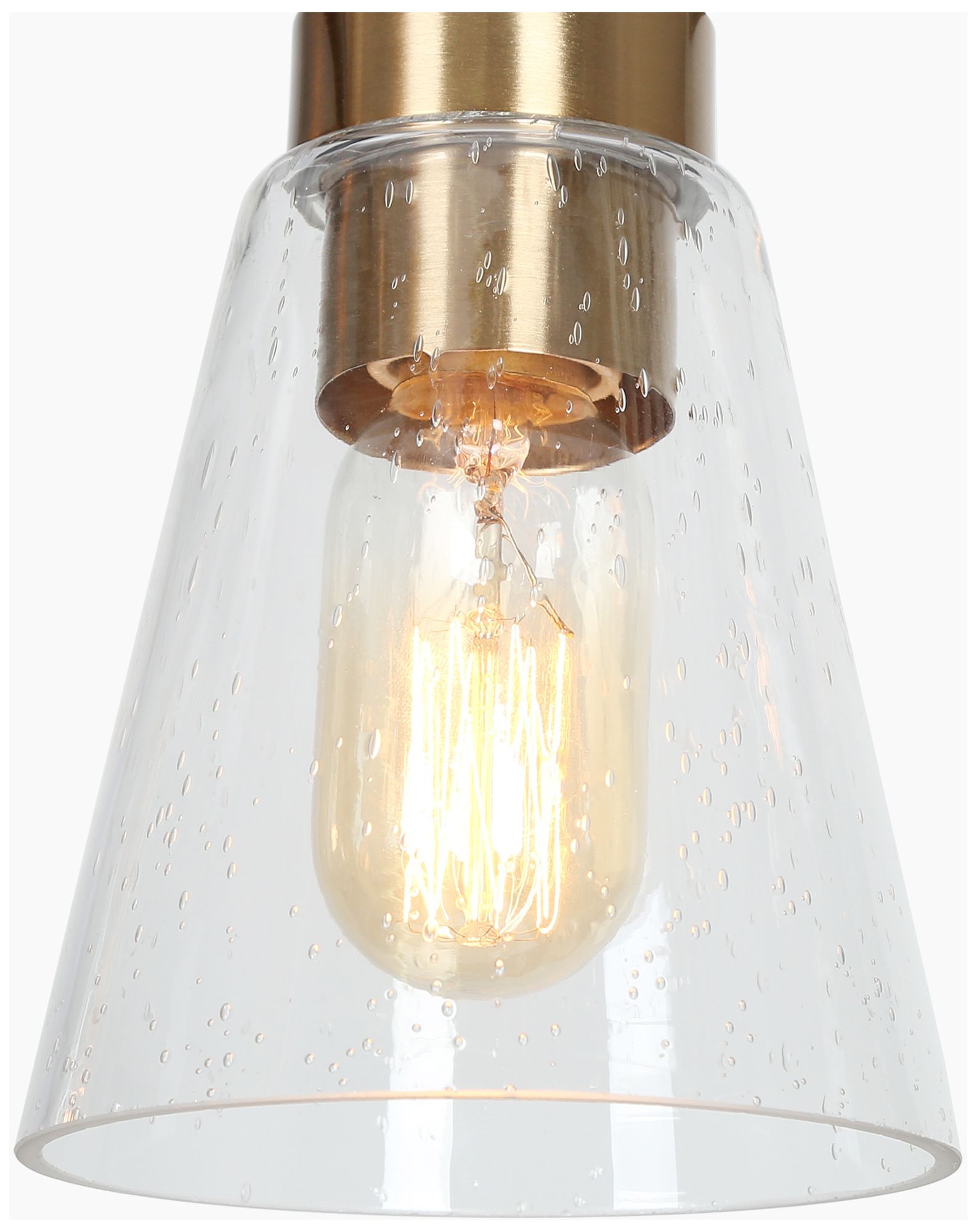 Image 5 18.9" Wide 3-Light Black Brass Glass Island Chandelier more views