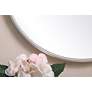 Thumbnail4 of 18-in W x 18-in H Metal Frame Round Wall Mirror in Silver more views