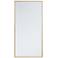 18-in W x 36-in H Metal Frame Rectangle Wall Mirror in Brass