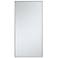 18-in W x 36-in H Metal Frame Rectangle Wall Mirror in Silver