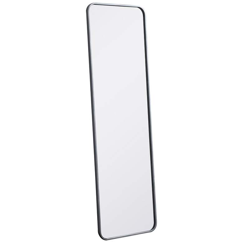 Image 6 18-in W x 60-in H Soft Corner Metal Rectangular Wall Mirror in Silver more views