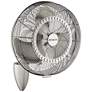 18" Kichler Pola Brushed Nickel Wet Rated Plug-In Wall Fan