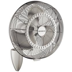 18" Kichler Pola Brushed Nickel Wet Rated Plug-In Wall Fan