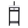 2_18 Inch Single Bathroom Metal Vanity In Black more views