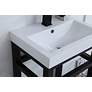 3_18 Inch Single Bathroom Metal Vanity In Black more views