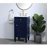 3_18 Inch Single Bathroom Vanity In Blue more views