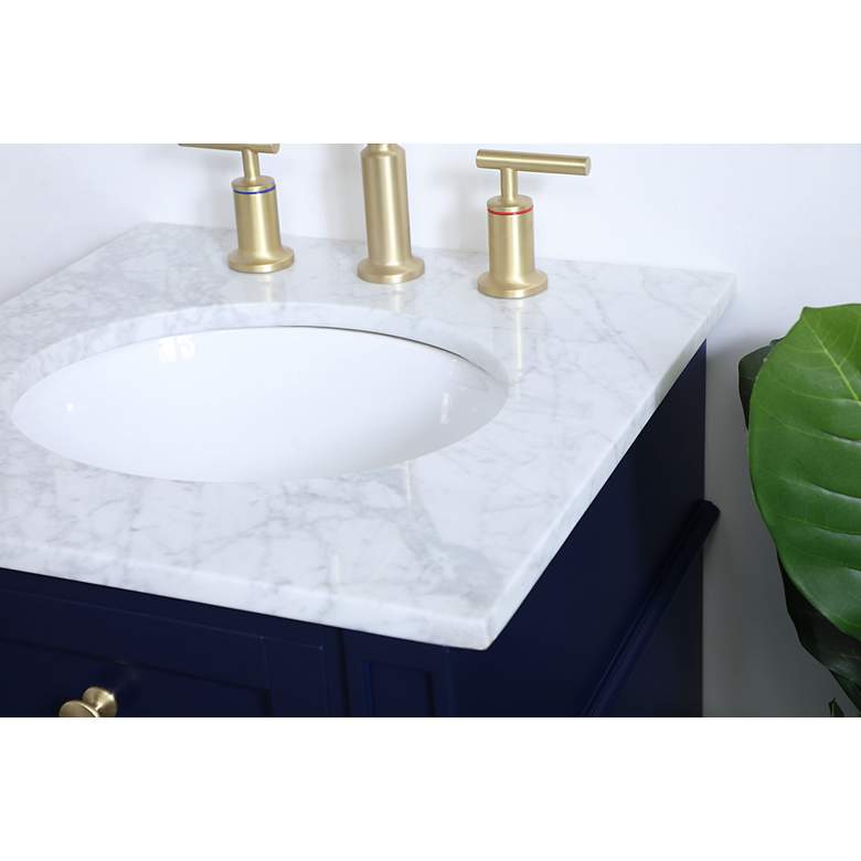 Image 5 18 Inch Single Bathroom Vanity In Blue more views