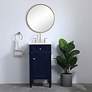 7_18 Inch Single Bathroom Vanity In Blue more views