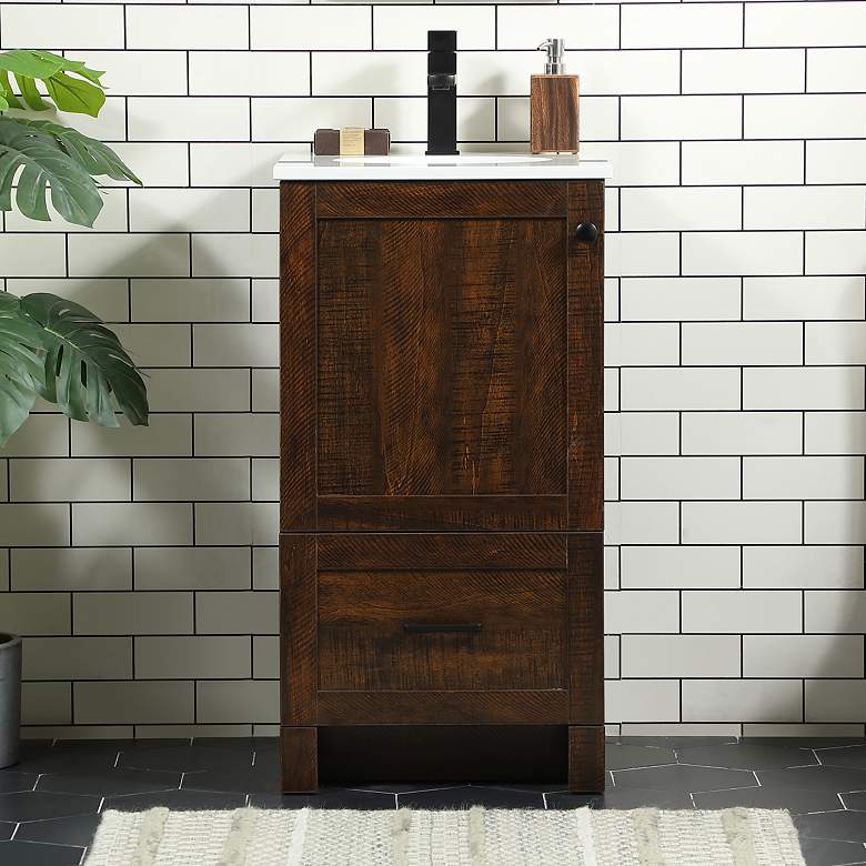 Image 1 18 Inch Single Bathroom Vanity In Expresso