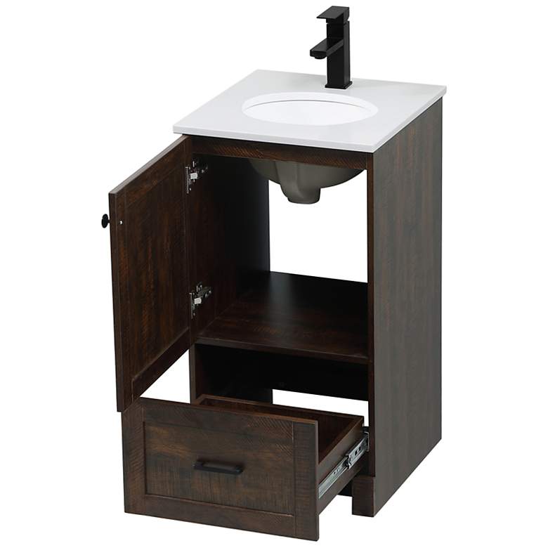 Image 7 18 Inch Single Bathroom Vanity In Expresso more views