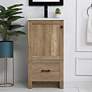 Thumbnail1 of 18 Inch Single Bathroom Vanity In Natural Oak