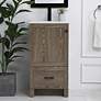 Thumbnail1 of 18 Inch Single Bathroom Vanity In Weathered Oak