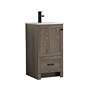 Thumbnail4 of 18 Inch Single Bathroom Vanity In Weathered Oak more views