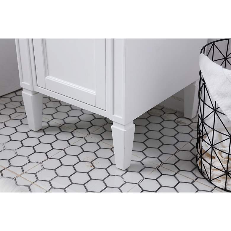 Image 6 18 Inch Single Bathroom Vanity Set In White more views