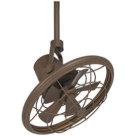 Image2 of 18" Wide Casa Vieja Big Sky Bronze Damp Rated Fan with Wall Control