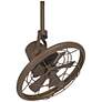 18" Wide Casa Vieja Big Sky Bronze Damp Rated Fan with Wall Control