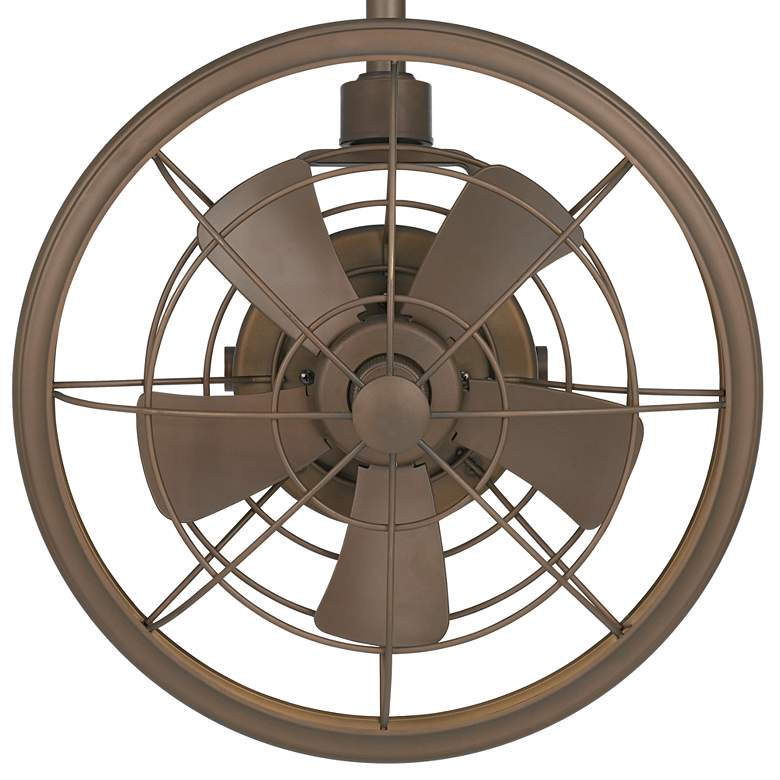 Image 5 18 inch Wide Casa Vieja Big Sky Bronze Damp Rated Fan with Wall Control more views