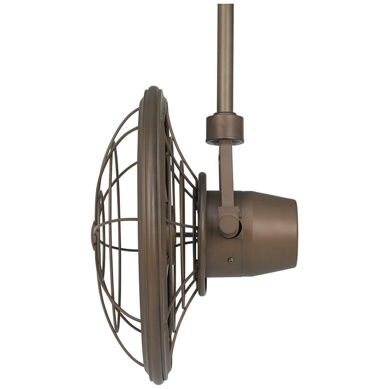 Image 7 18 inch Wide Casa Vieja Big Sky Bronze Damp Rated Fan with Wall Control more views