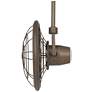 18" Wide Casa Vieja Big Sky Bronze Damp Rated Fan with Wall Control