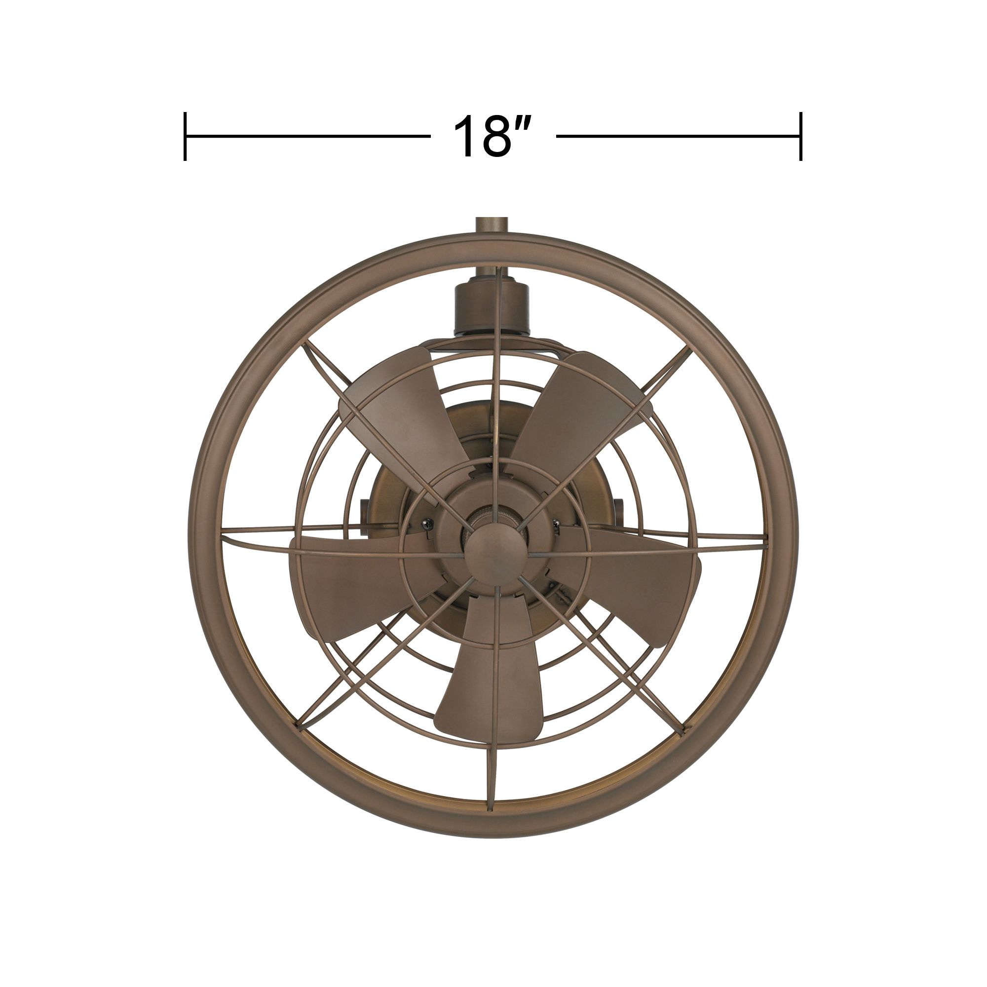 Watch A Video About the 18 Wide Casa Vieja Big Sky Bronze Damp Rated Fan with Wall Control