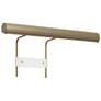 18"W Brushed Brass Round Profile Standard 3500K 277V Dimmable LED Art