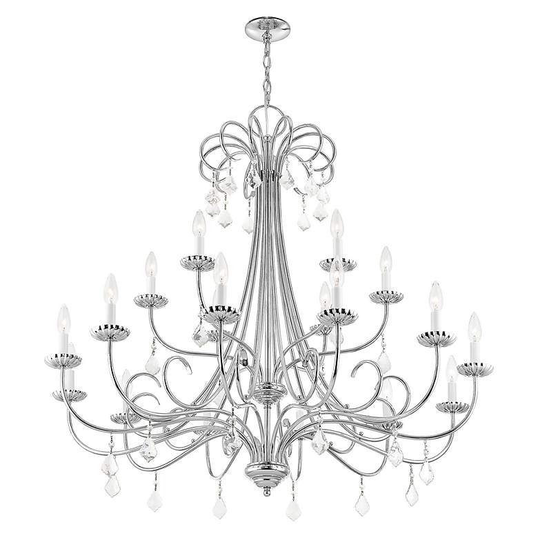 Image 5 18 Light Polished Chrome Foyer Chandelier more views