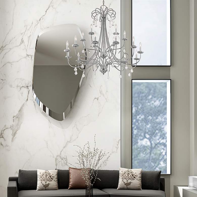 Image 6 18 Light Polished Chrome Foyer Chandelier more views