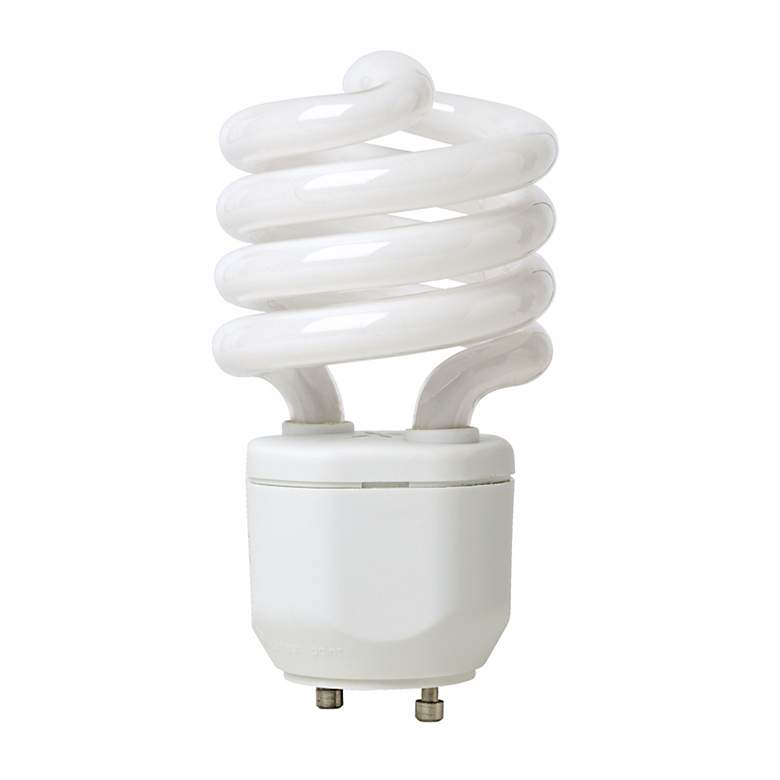 Image 1 18 Watt GU24 Base CFL Light Bulb