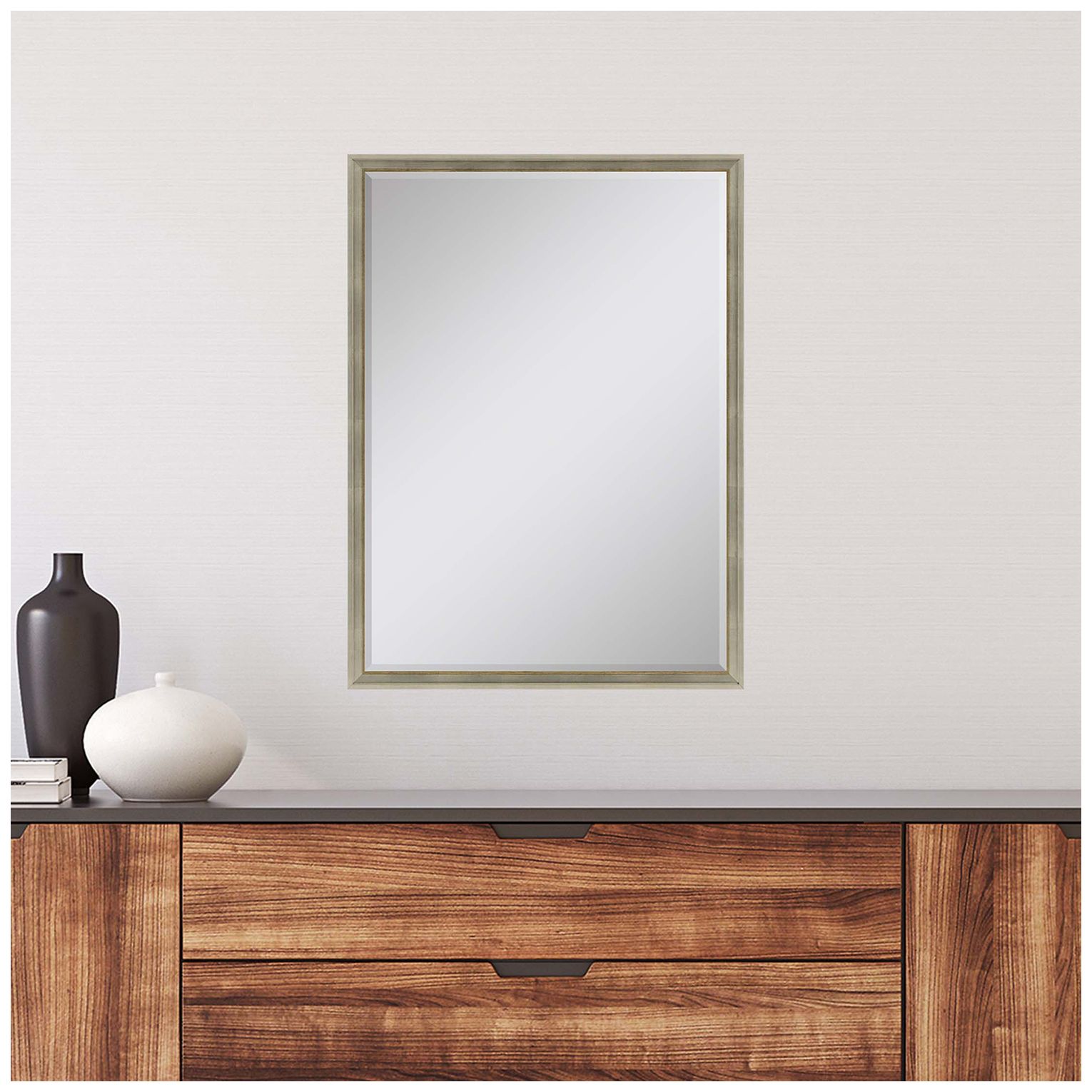 Image 3 #180 Metallic Neutral Wall Mirror - 26" x 38" more views