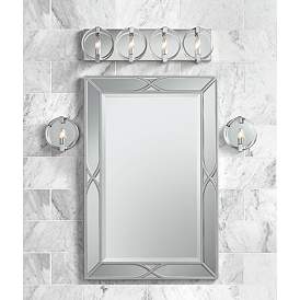Image1 of Tryon Silver 25" x 38" Beveled Wall Mirror in scene