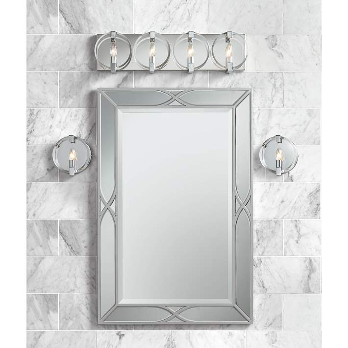 Noble Park Tryon Silver 25 x 38 Beveled Wall Mirror