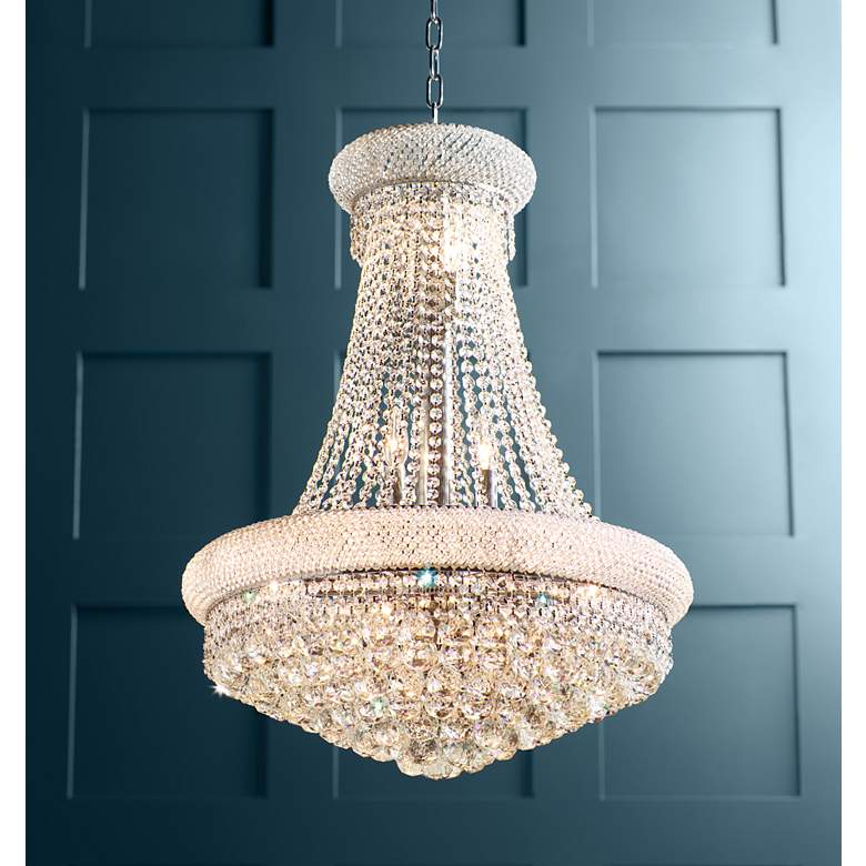 Image 1 Elegant Primo Collection 24 inch Wide Traditional Crystal Chandelier in scene