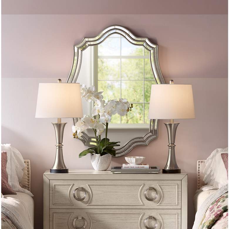 Image 1 360 Lighting Seymore 26" LED Modern USB Touch Table Lamps Set of 2 in scene