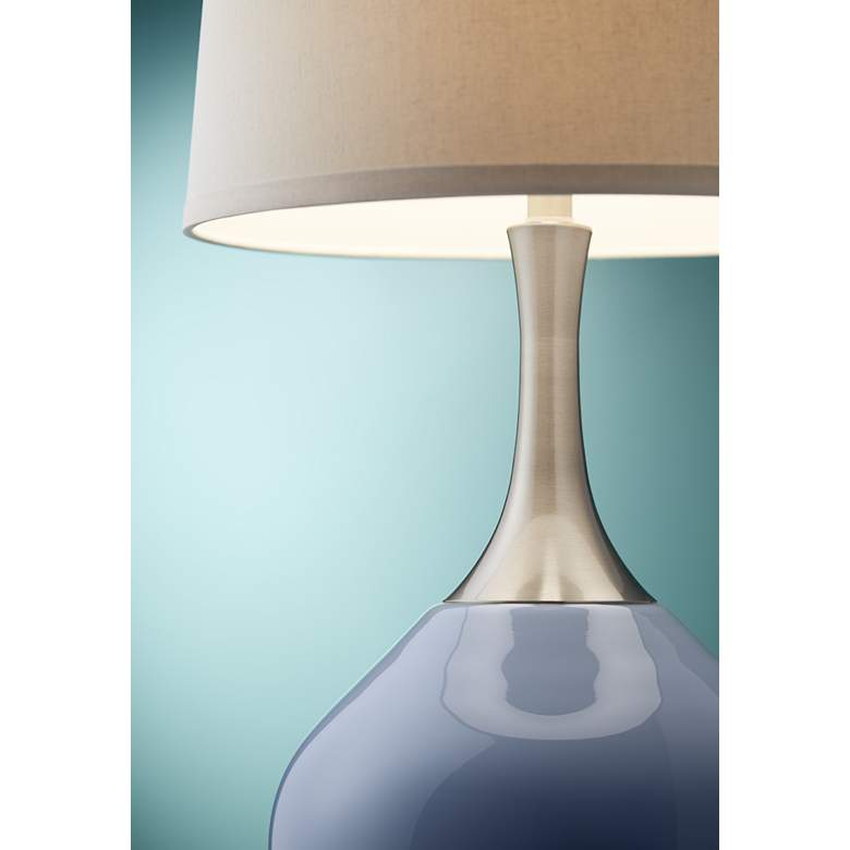 Image 1 Color Plus Spencer 31 inch Modern Blue Sky Table Lamp in scene