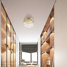 Image1 of Norwich 13 1/4" Wide Soft Gold Ceiling Light in scene