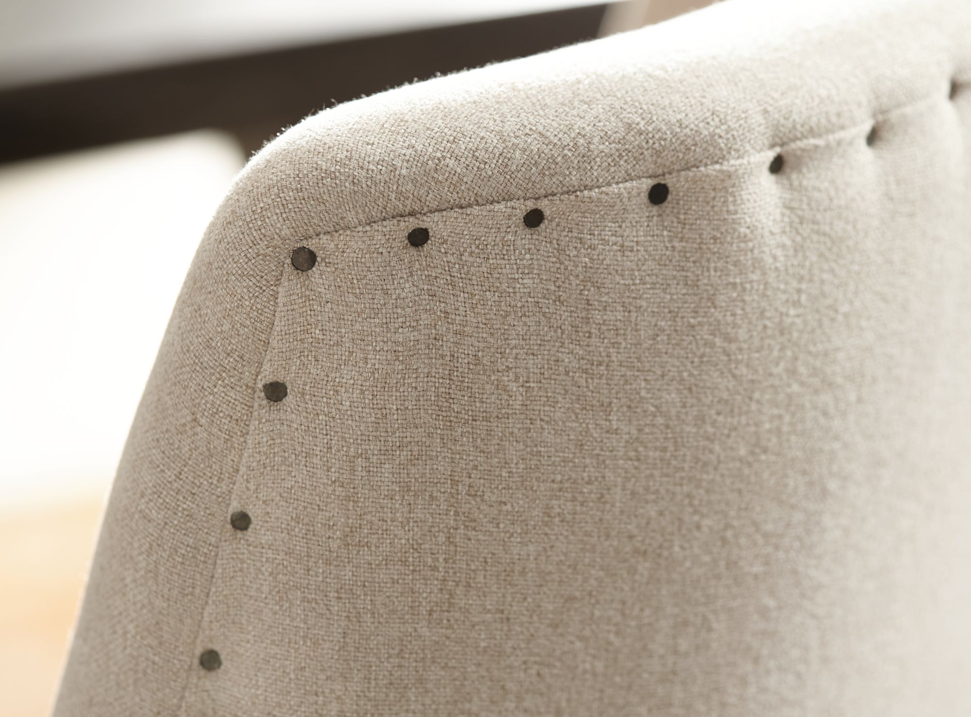 Image 1 Manchester Parsons Cream Upholstered Dining Chairs Set of 2 in scene