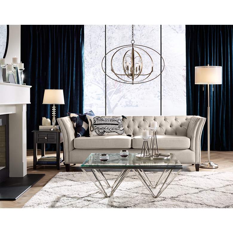 Image 1 Henderson 090W9 5&#39;3 inchx7&#39;6 inch Ivory and Gray Area Rug in scene