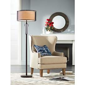 Image1 of Julie Colony Linen Upholstered Accent Chair in scene
